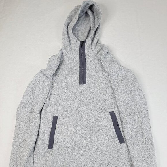 Lululemon Women's Gray Fleecing Cold Heather Hooded Pullover Sweater Size 4 - Picture 2 of 6